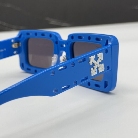 NEW OFF-WHITE ATLANTIC 507 BLUE SUNGLASSES OFF-WHITE ATLNTIC - Picture 7 of 10